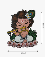Baby Krishna MDF Wooden Key Holder wall mounted decorative key organizer for home entrance