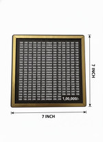Hand inserting money into wooden ₹1,00,000 savings challenge money bank