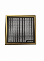 Hand inserting money into wooden ₹1,00,000 savings challenge money bank