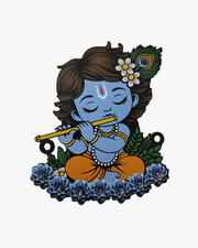 Baby Krishna MDF Wooden Key Holder wall mounted decorative key organizer for home entrance