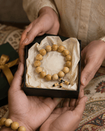 Stylish Chandan bracelet for men crafted from authentic sandalwood beads