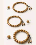 Traditional handmade Chandan bracelet for couples with premium wooden beads