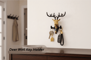 Decorative deer design golden key holder for wall by handicrush