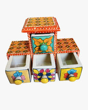 Traditional dry fruit storage box for serving nuts and snacks