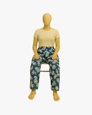 Blue Stylish Women’s Flower Print Palazzo with Comfortable Fit