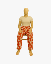 Red Stylish Women’s Flower Print Palazzo with Comfortable Fit